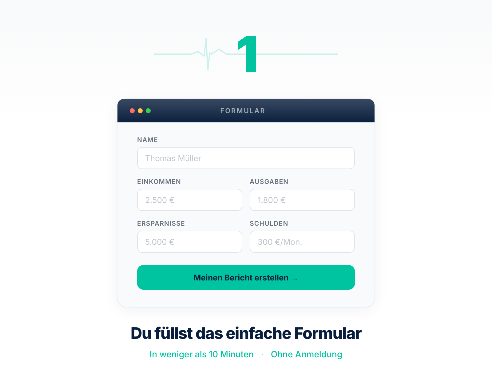 Füll das Formular aus