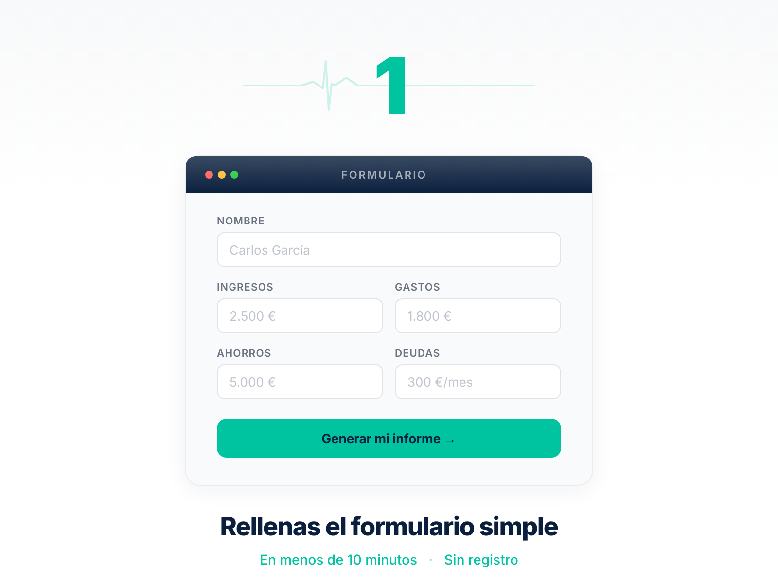 Rellena el formulario