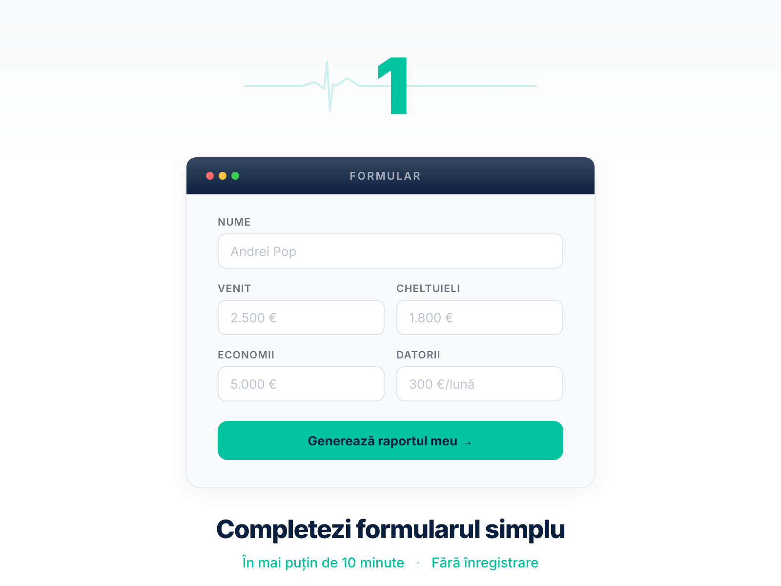 Completează formularul