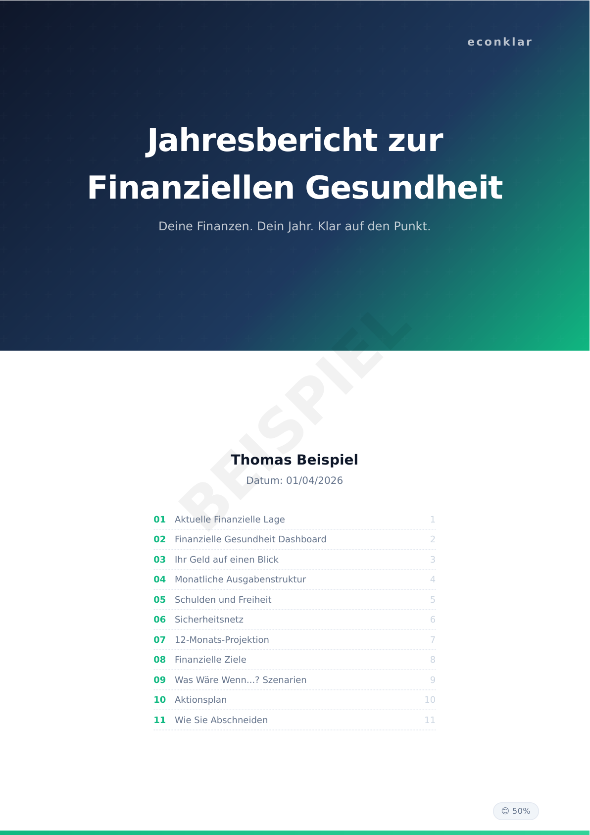 Sieh dir ein echtes Beispiel econklar