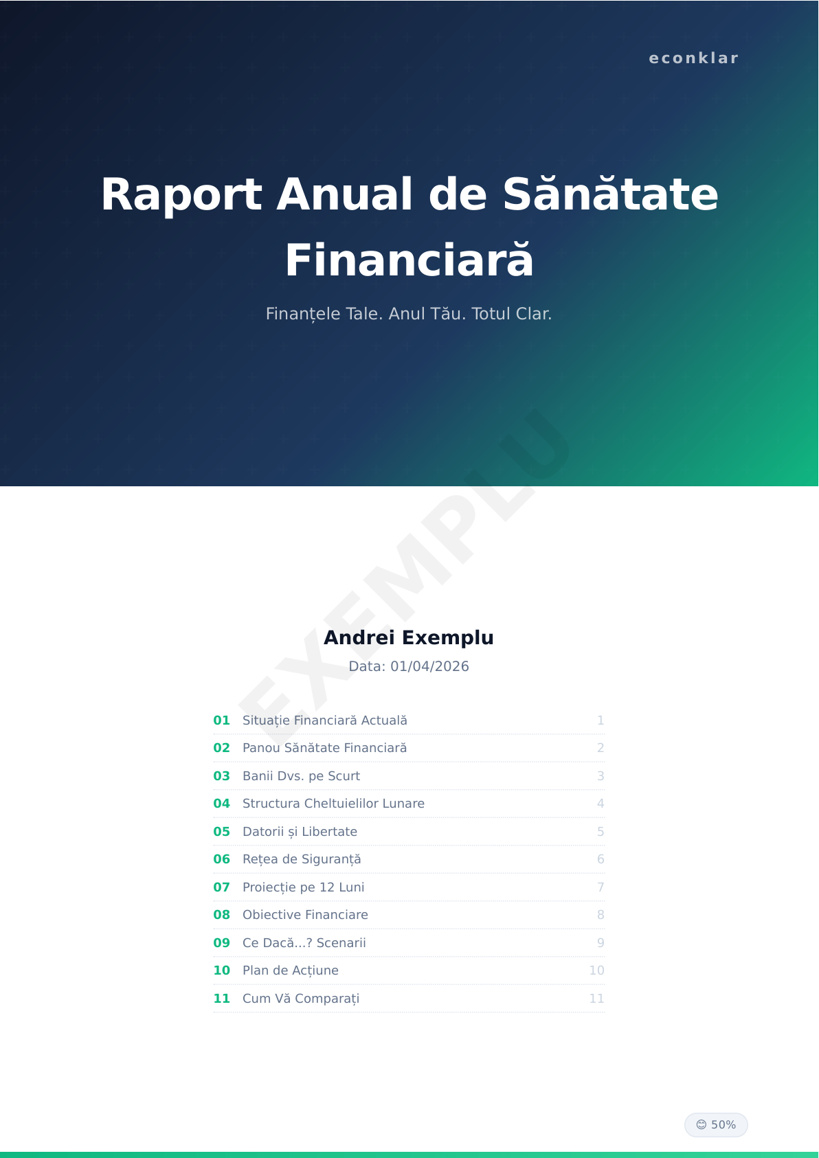 Vezi un exemplu real econklar